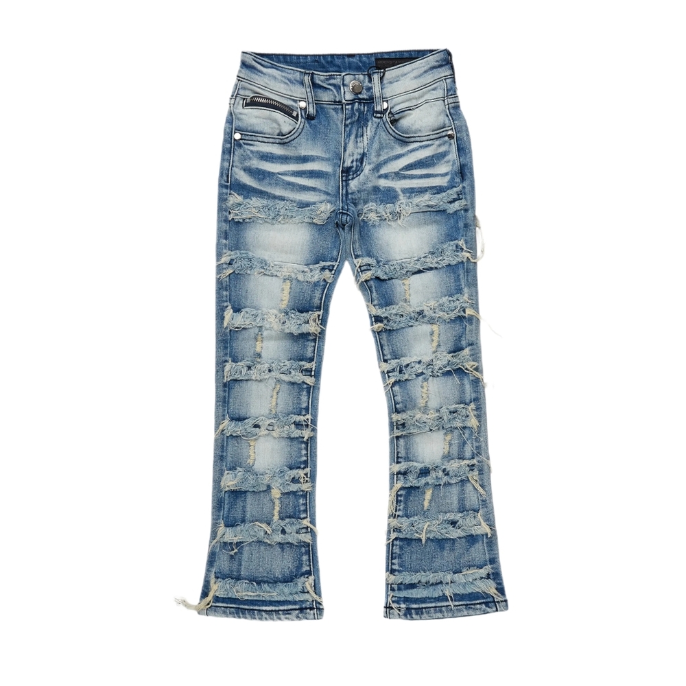 Rockstar Original Boys Distressed Flare Denim Jeans, Size 16